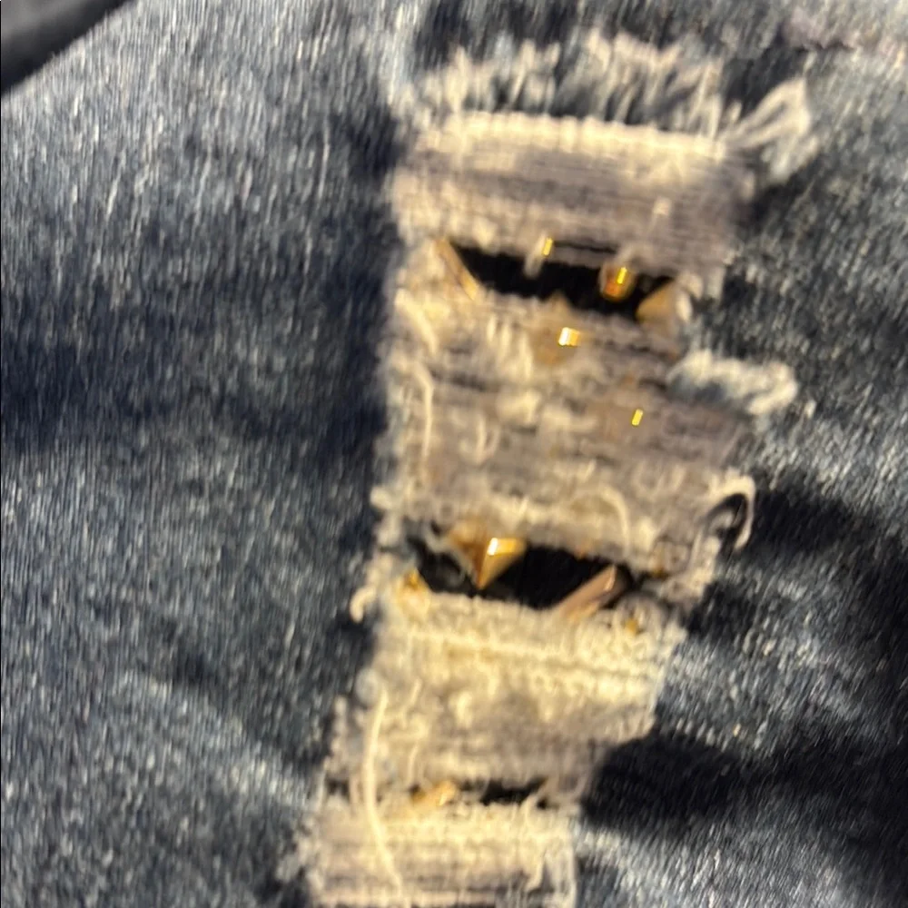 Justice Blue Slim Fit Distressed Jeans
